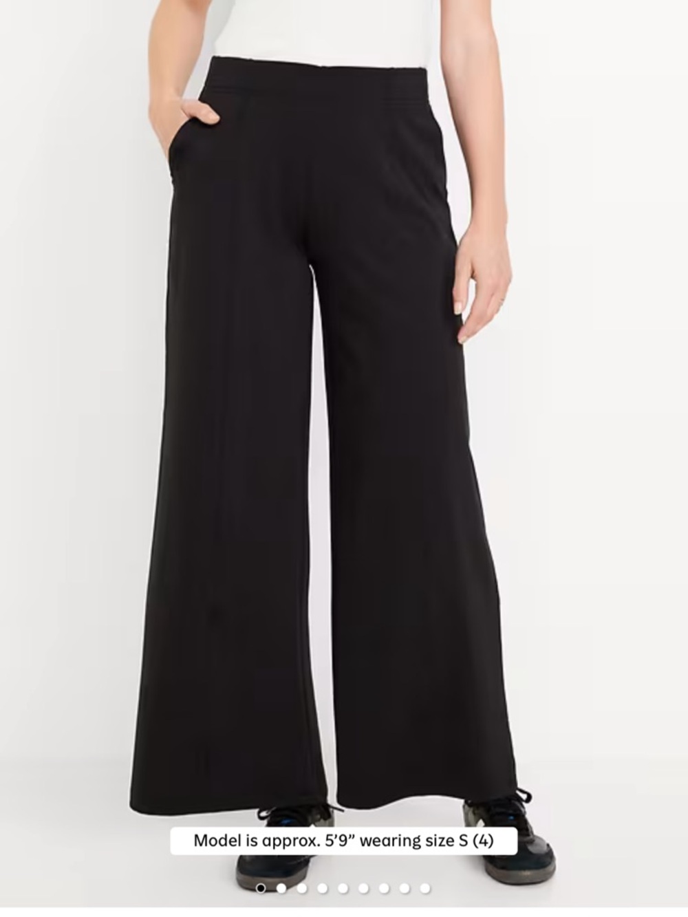 Old Navy Black Wide-Leg Pull-On Pants